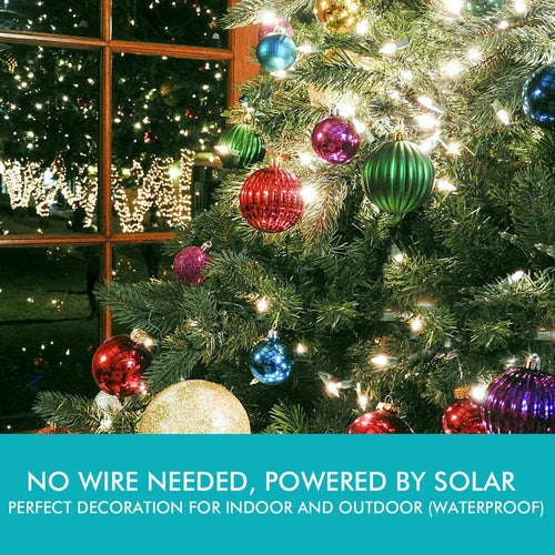 25M 200LED String Solar Powered Fairy Lights Garden Christmas Decor